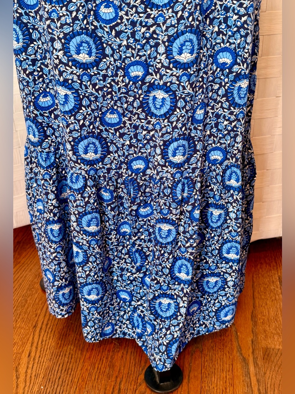 Blue Floral Maxi Dress - Picture 2 of 6
